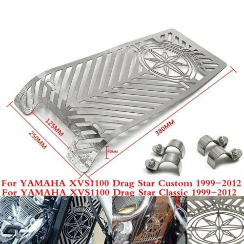 

Motorcycle Steel Coolings Radiator Grill Grille Guard Protector Cover For Yamaha XVS1100 Drag Star Classic Custom 99 - 12