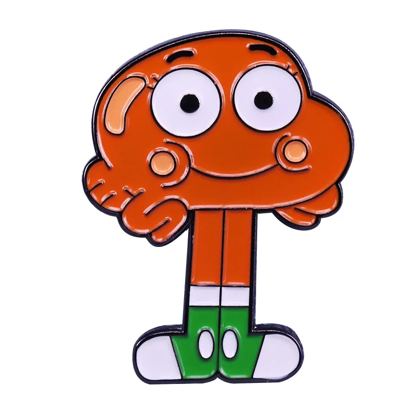 Gumball Darwin удивительный мир мультфильм эмаль брошь булавки значки заколка лацкан