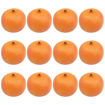 

20pcs Imitation Orange Decorative Foam Orange Photo Props Artificial Fruits Shopwindow Adornment