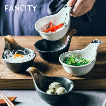 

FANCITY Caviar dishes, ceramic seasoning dishes, restaurants and restaurants creative small butterflies, mustard dishes