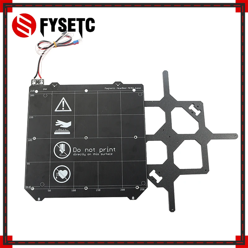 FYSETC Voron Switchwire 3d Printer Heated Bed 24V  MK3 Y carriage For Prusa i3 MK3S MK52 and Voron Switchwire voron switchwire 3d printer heated bed 24v mk3 y carriage for prusa i3 mk3s mk52 voron switchwire is optional