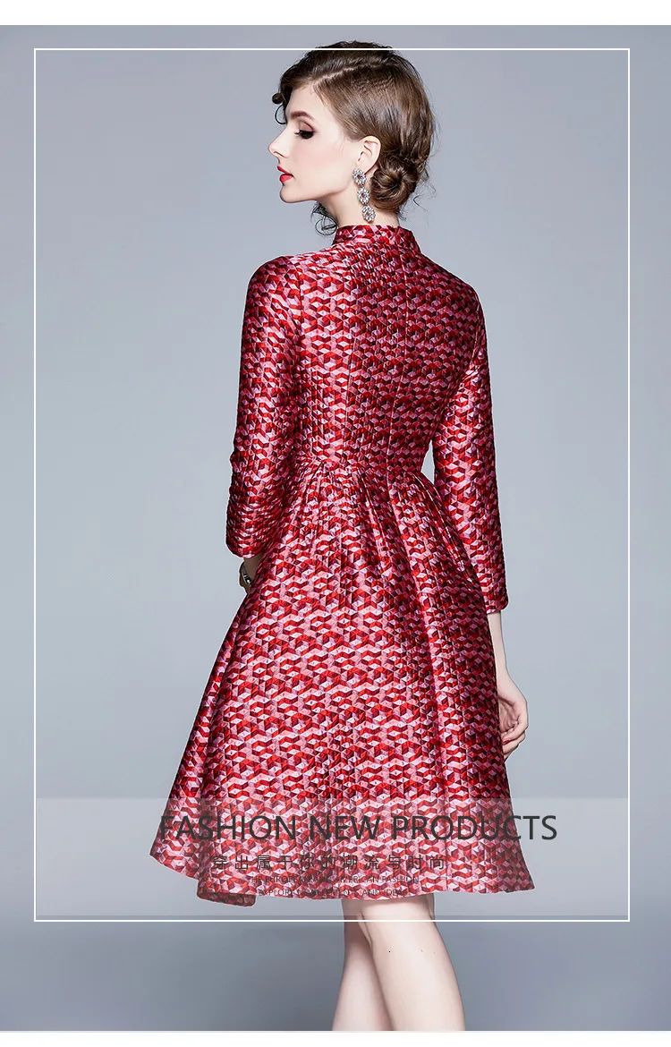 BacklakeGirls High Neck Burgundy Cocktail Dress Three Quarter Sleeves A Line Mini Gown Zipper Back Robe De Soiree Mini