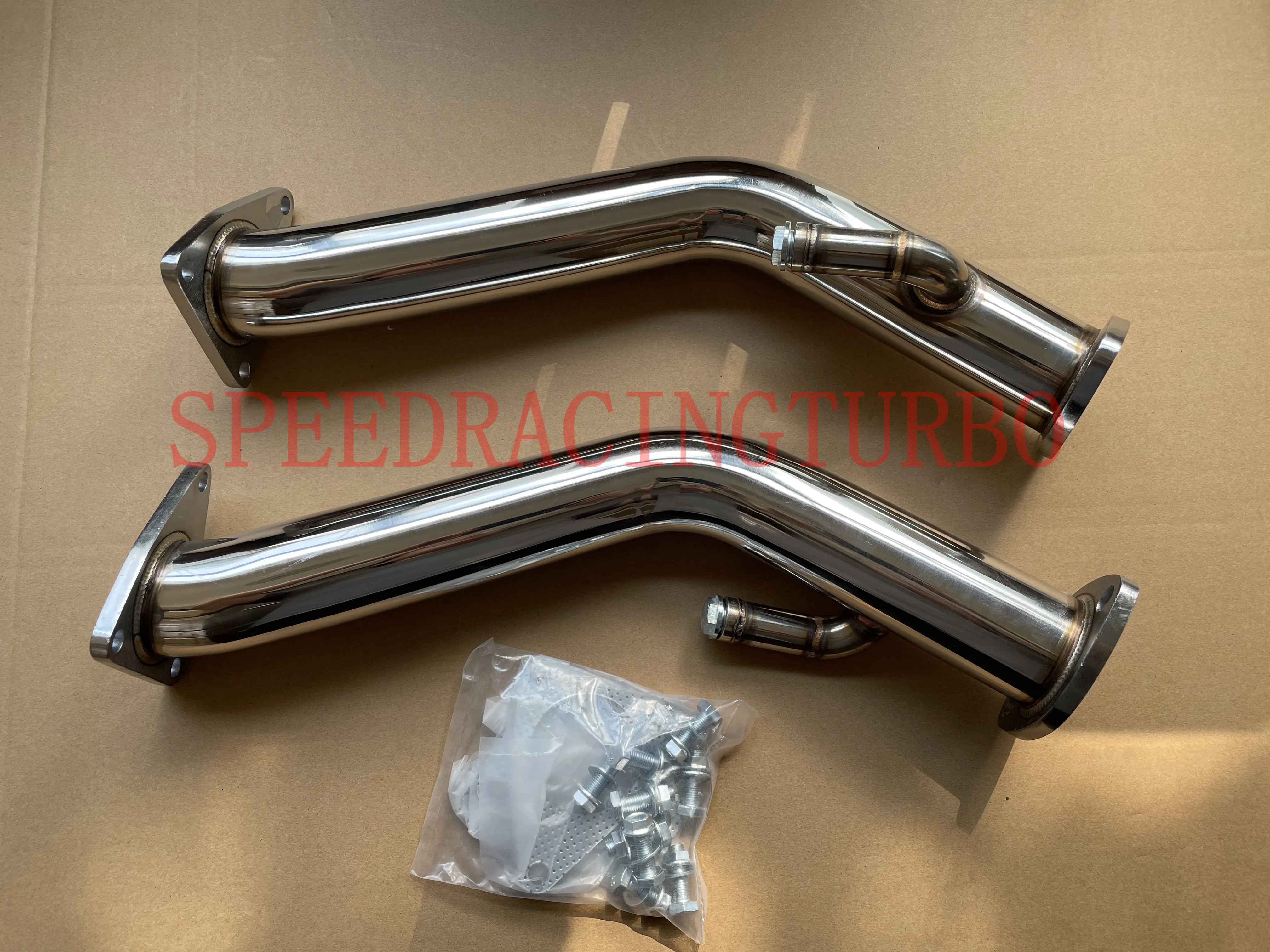 

DOWNPIPE PIPE Test Pipes Decat Catless Straight Downpipe Exhaust FITS For Nissan 370z Infiniti G37