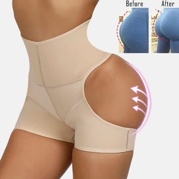 

High Waist Women Butt Lifter Buttock Shaperwears Sexy High Waist Panty Enhancer Tummy Control Panties Briefs Underwear