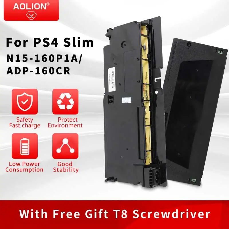 Original New N15-160P1A/ADP-160CR Power Supply For PS4 Slim Power Source 4 Units with Free T8 Screwdriver For ps4  SLIM