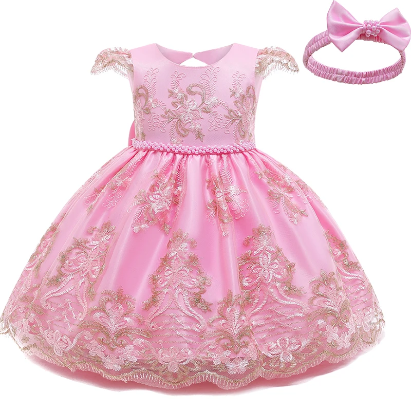 Dress 8 Платье для маленьких девочек одежда для маленьких девочек на день рождения, 1 год крестильное платье для новорожденных девочек, платья принцессы для девочек, размер От 0 до 2 лет - Цвет: Dress 8