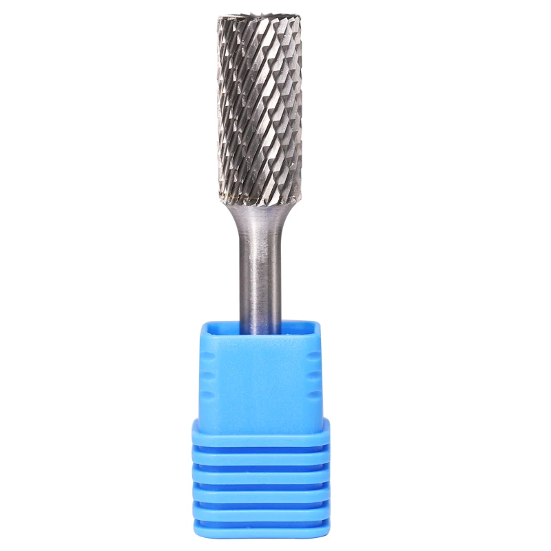 

SB-5 Tungsten Carbide Burr Rotary File Cylinder Shape Double Cut with 6mm Shank for Die Grinder Drill Bit