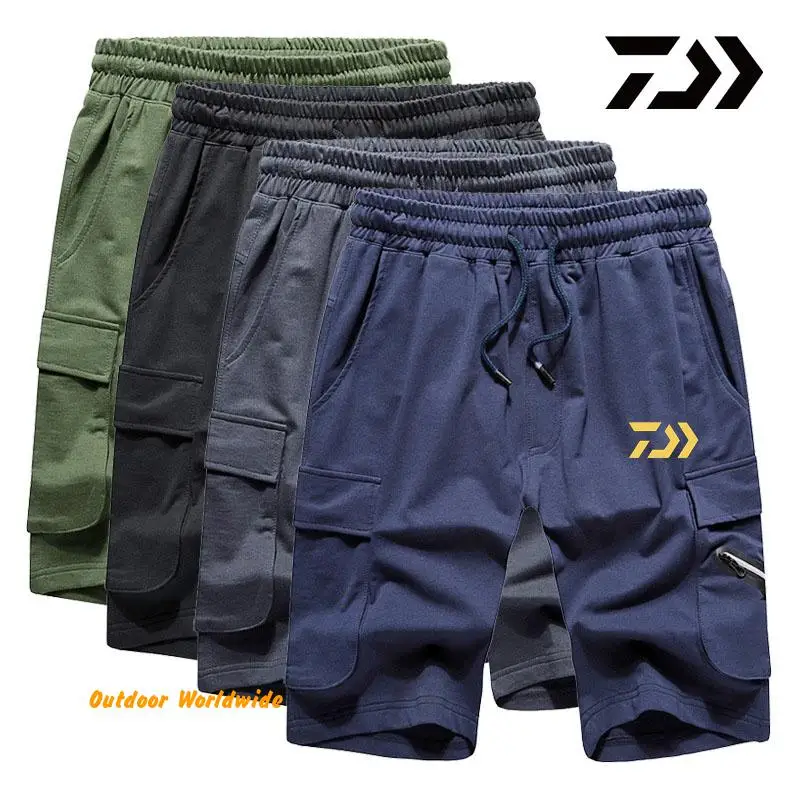 Новые летние DAIWA рыболовные шорты мужские спортивные Стиль человек на открытом