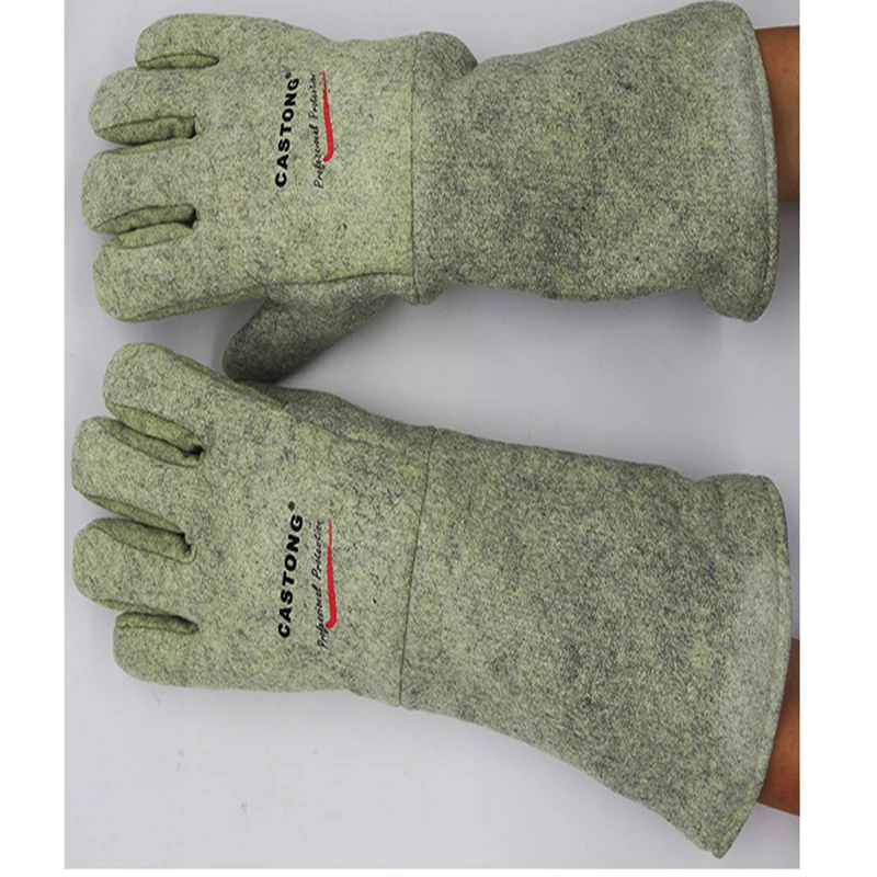 500 градусов термостойкие перчатки 45 см высокотемпературная защита огнезащитные перчатки печь выпечки анти-ожоги защитные перчатки