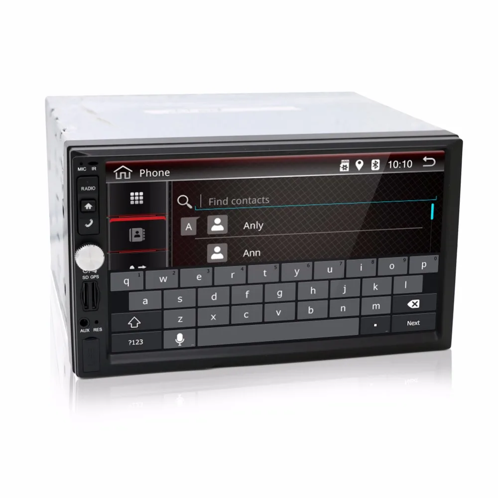 Автомагнитола 2 Din универсальная 7 дюймов 4 ядра без DVD Android 10 0 9 четырехъядерный