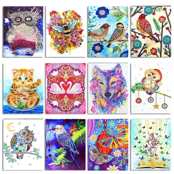 

Muxun 5D Special Shaped Diamond Painting Mosaic Animal Diy Needlework Diamond Embroidery Owl Handicrafts Gift Handmake Rp217