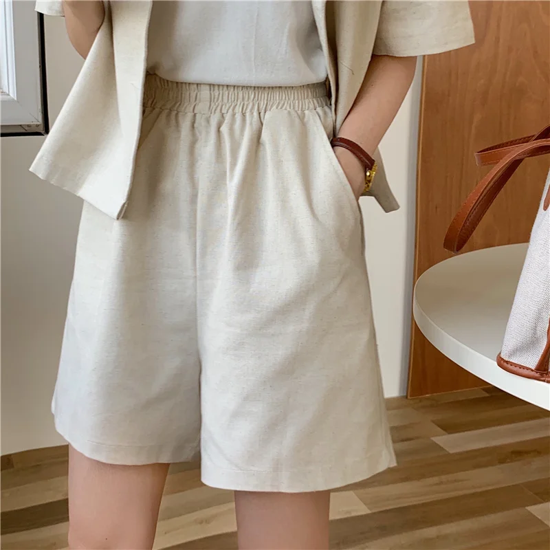 lounge sets for women Mozuleva Summer Women Suit 2 Pieces Sets Short Sleeve Lackets and Elastic Waist Shorts Sets Female Casual Cotton Lining Suits long skirt and top set