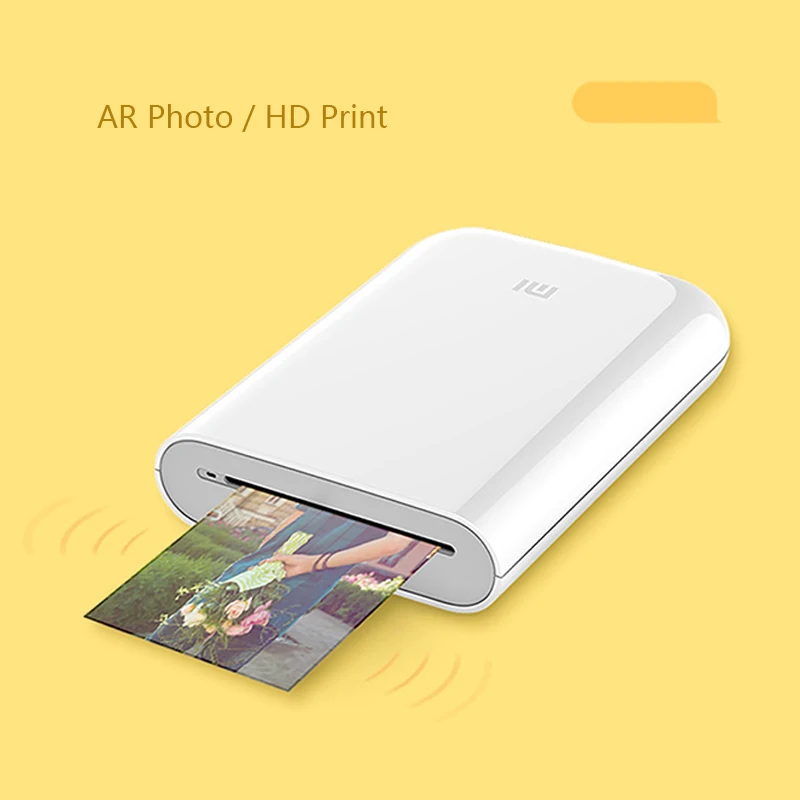 Портативный фотопринтер Xiaomi AR 300 точек/дюйм мини карман для фотографий
