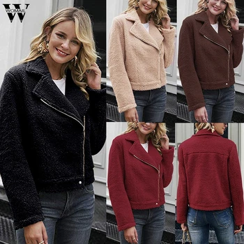 

Womail Womens Coats Fashion Women Casual Coat Winter Warm Outwear Ladies Zipper Coat Overcoat Coat women 2019 S-XL