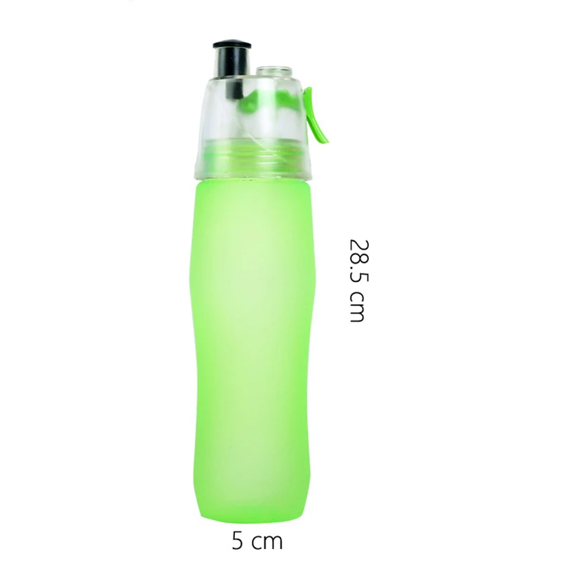 740 мл Спортивная бутылка для воды с эффектом скраба, портативная пластиковая бутылка с распылителем, герметичная чашка для путешествий, карамельный цвет, Йога, кемпинг, питьевые инструменты ZJ