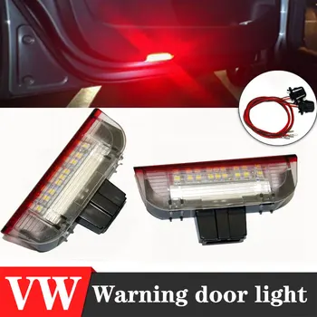 

2Pcs Car Led Door Light Under Door Warning Light Welcome light For VW Golf 5 6 7 Passat B6 b7 Jetta MK5-7 Touareg CC Tiguan