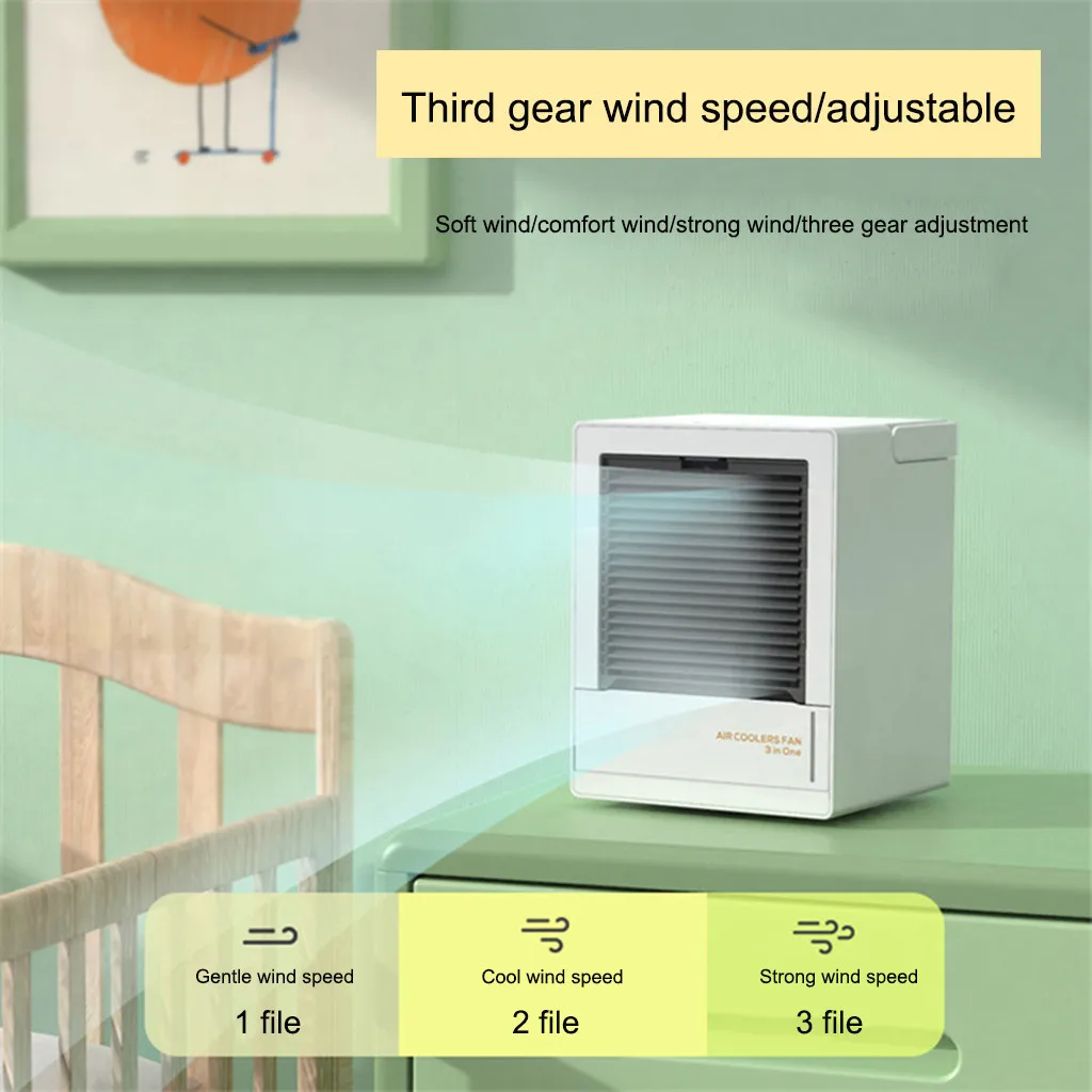 

aire acondicionado portatil para casa Portable Mini Air Cooler Multi-function USB Air Conditioning Fan Removable Fan