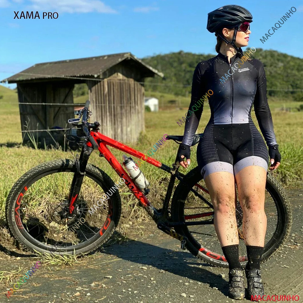 Женский велосипедный комбинезон XAMA Pro бесплатная доставка |