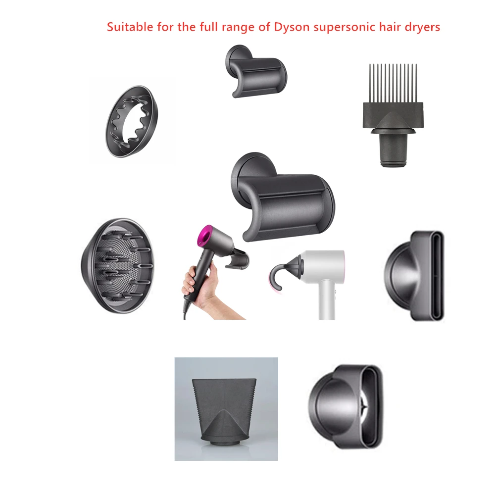 Coanda Effect Anti-flying Nozzle Attachment Tool For Dyson Supersonic Hair Dryer HD01 HD03 HD08 Wide Tooth Comb Hair Styling