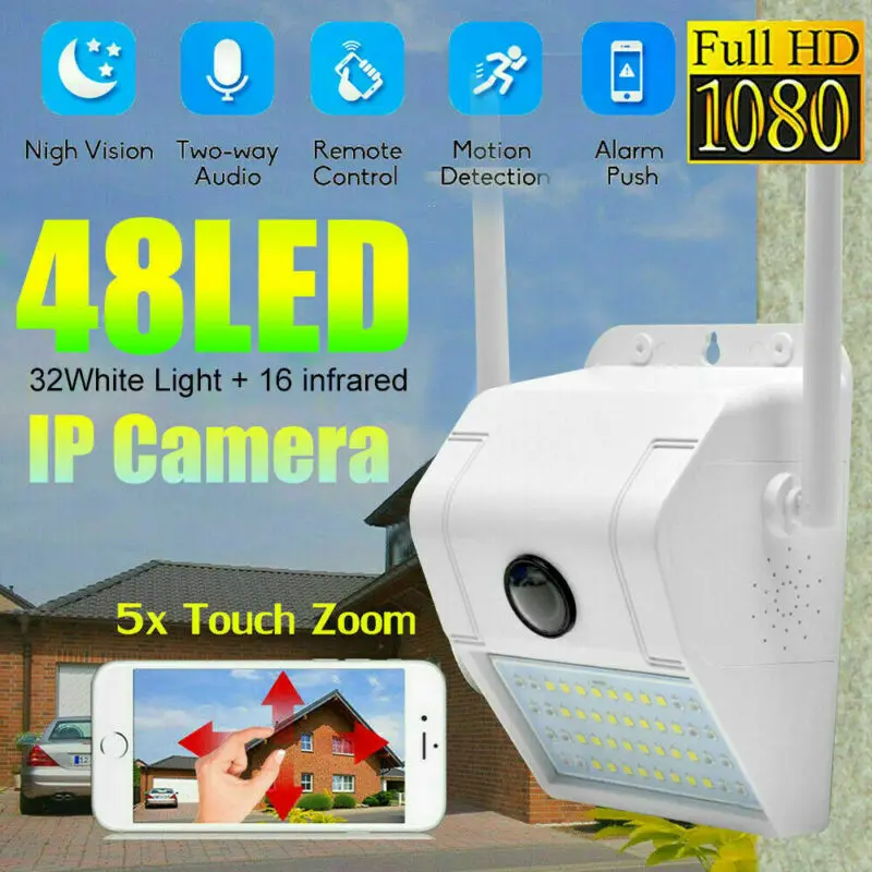 Новинка 1080P 2 в 1 IP камера+ садовый светильник для наружного видеонаблюдения HD wifi беспроводная ИК камера для безопасности дома квартиры