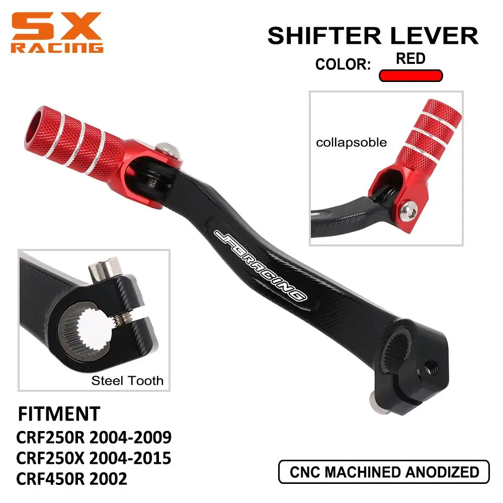 

Motorcycle CNC Folding Shifter Shift Pedal Lever For Honda CRF250R 2004-2009 CRF250X 2004-2017 CRF450R 2002 CRF 250R 450R 250X