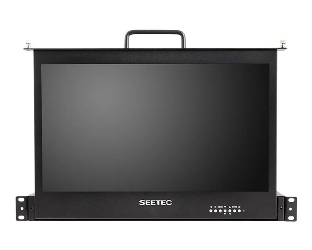 SEETEC 17.3 Inch 1RU Pull Out Rack Mount Monitor Full HD 1920x1080 SC173-HD-56 for Broadcast Director Monitor