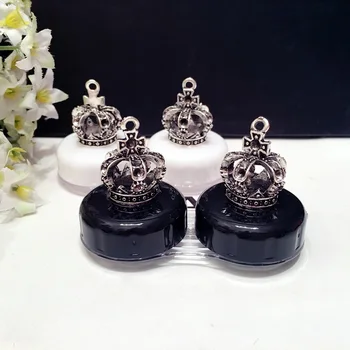 

2019 Colored Contact Lens Case For Women Man Unisex Eye Contact Lenses Box Eyes Lens Container Lovely Travel Kit Box