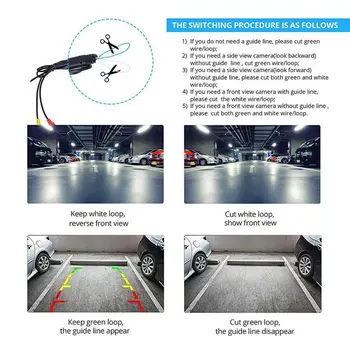 

Waterproof Reverse Camera 12V Plastic Replacement Universal 360° Rearview