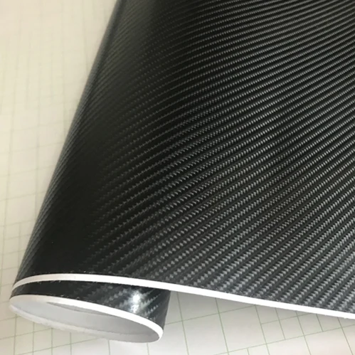 4D Carbon Black 3D 4D 5D 6D Автомобильная наклейка, блестящая Черная Виниловая пленка из углеродного волокна, пленка из фольги, водонепроницаемая декоративная наклейка для автомобиля "сделай сам" - Название цвета: 4D Carbon Black
