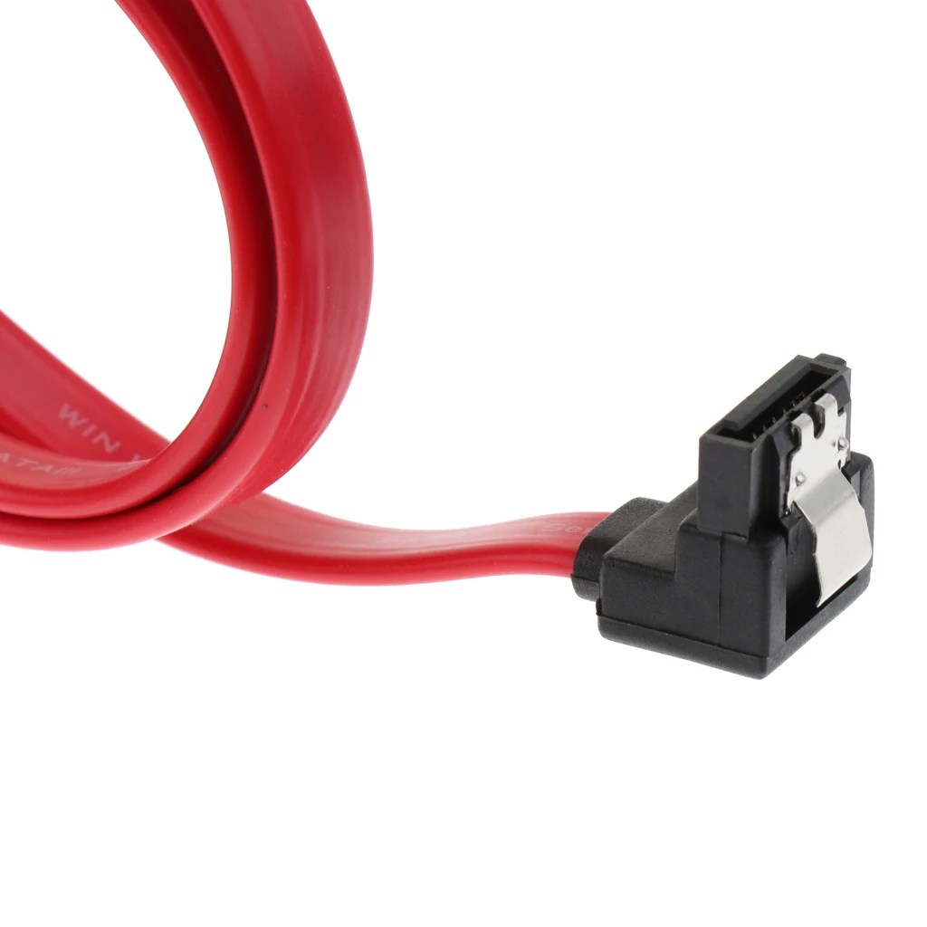 Premium SATA Cable III 6Gbps HDD SDD Data Cable with Locking Latch 20Inch Red