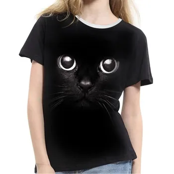 

Fashion female T-shirt shein vadim women's shirt ropa mujer Girls Plus Size 3D Print Animal Summer Short Sleeve Top h4