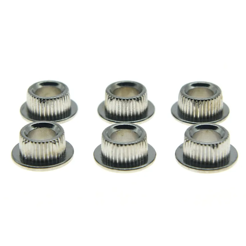 

6 шт., хромированные металлические переходники для гитары