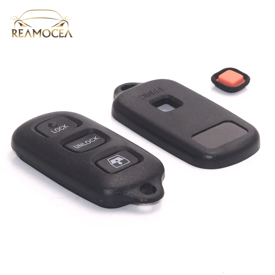 

Reamocea 3+1 Button Black Remote Key Shell Case Fob Keyless Fit For Toyota RAV Cruiser 4Runner Camry Celica Echo Highlander 2009