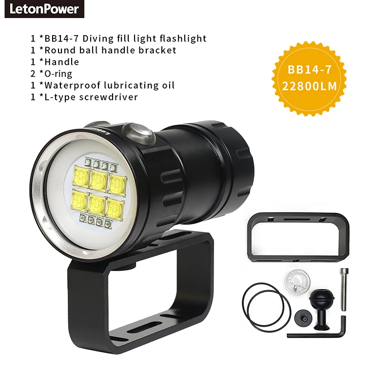 best led torch Professional Underwater 27 LED Photography Light Highlight Lamp 20000Lumens Diving Flashlight 100M Waterproof Video Camera torch high power led torch Flashlights