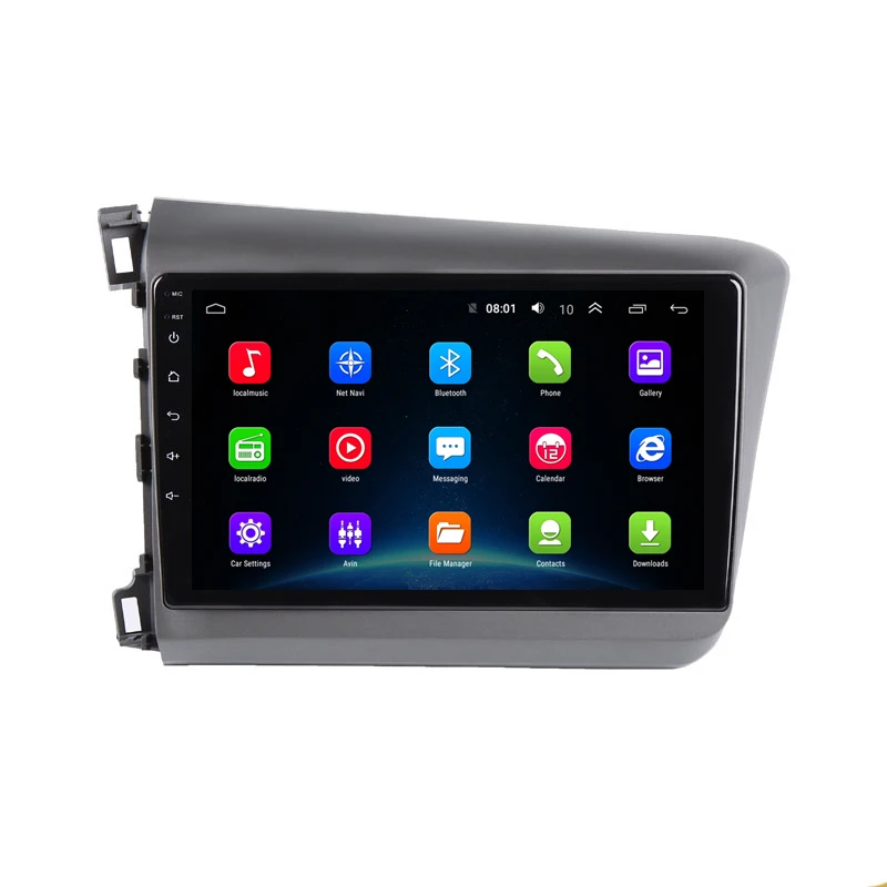 Excellent 9" 2.5D IPS Android 9.1 Car DVD Multimedia Player GPS For Honda Civic 2010 2011 2012 2013 2014 radio DSP 32EQ stereo navigation 2