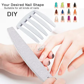 

50pcs 100/180 Grit Nail File Buffer Block Nail Art Sanding Buffer Files For Salon Manicure UV Gel Tips Washable Files Nail