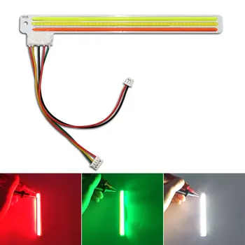 

Three Color LED COB Strip RGW 12V 10W LED Light Emitting Diode Green Red White 3-color LEDs for Deoration Lighting Car Lamps DIY