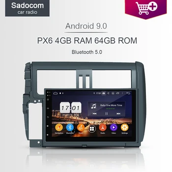 

PX6 DSP Android 9.0 64GB ROM 4GB RAM 8 CORE Car DVD Player 4G car radio 5.0 RDS autoradio GPS map For Toyota PRADO 2010 - 2013