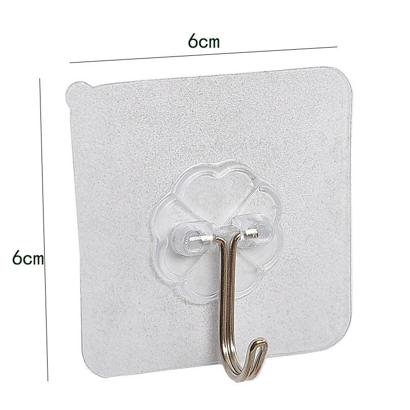 Super Strong Self Adhesive Wall Hooks Suction Cup Sucker Hanger Bathroom1/20pces