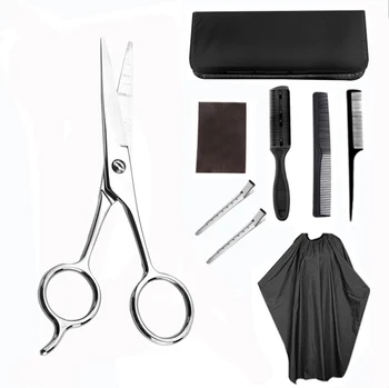 

Stainless Steel Professional Barber Salon Hairdressing Haircut Shears Cutting Styling Tool Hair Straight And Teeth Scissors Suit