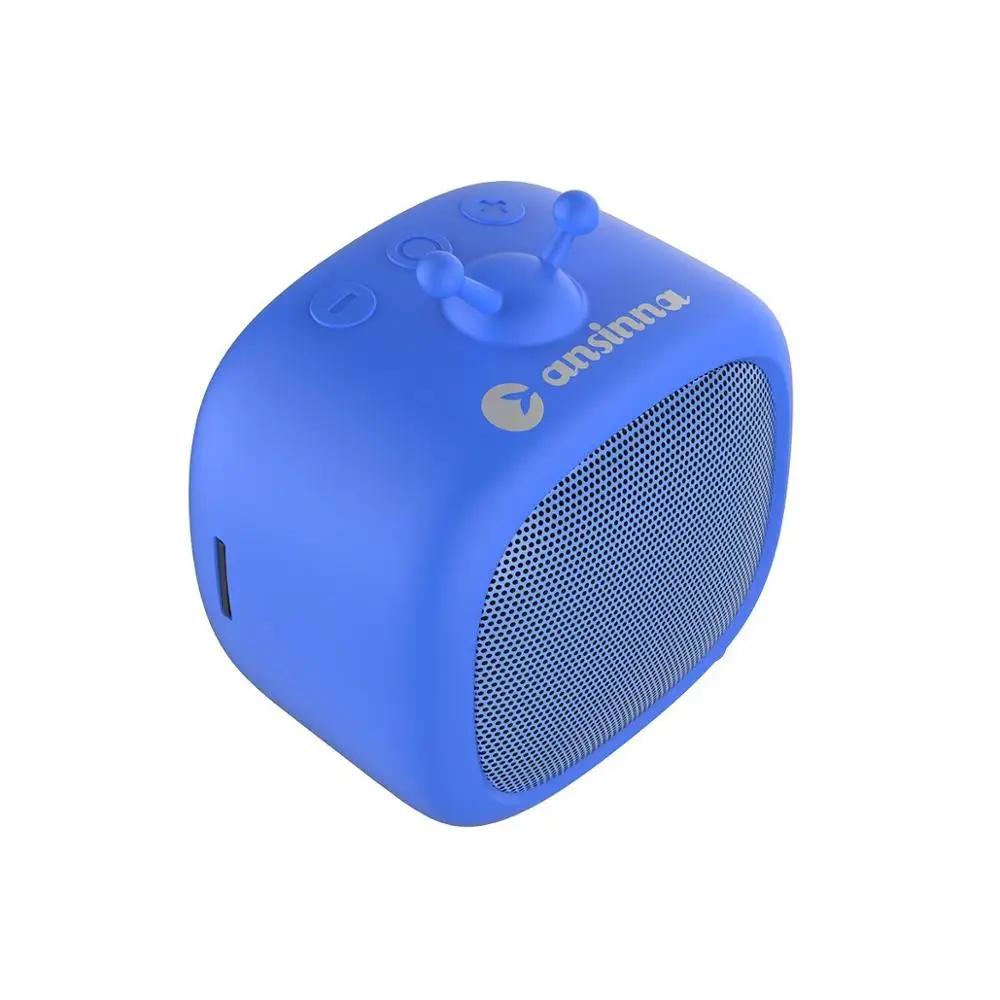 Синий OWX открытый динамик беспроводной мини Bluetooth Портативный милый питомец динамик для телефона с микрофоном TF слот для телефона детский подарок - Цвет: Синий