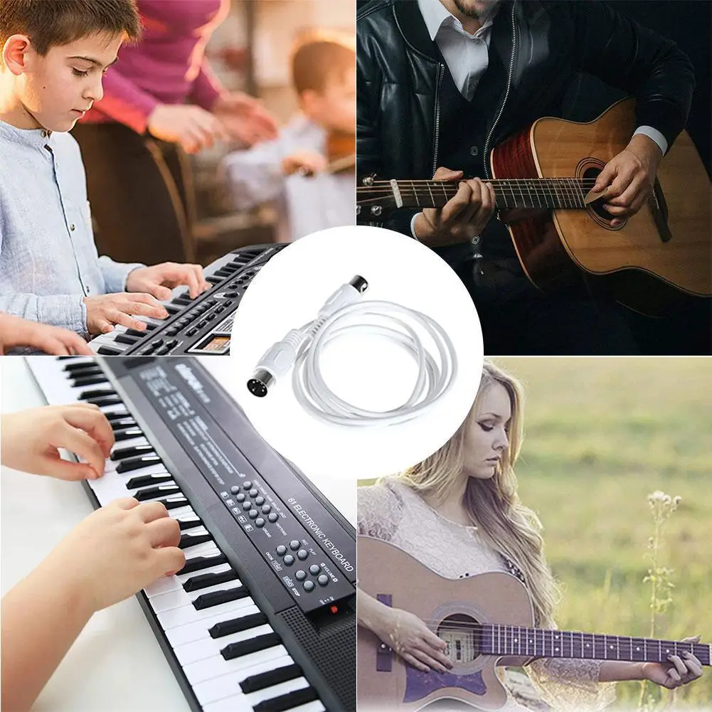 Кабель для редактирования музыки MIDI двухсторонний пятиконтактный кабельная