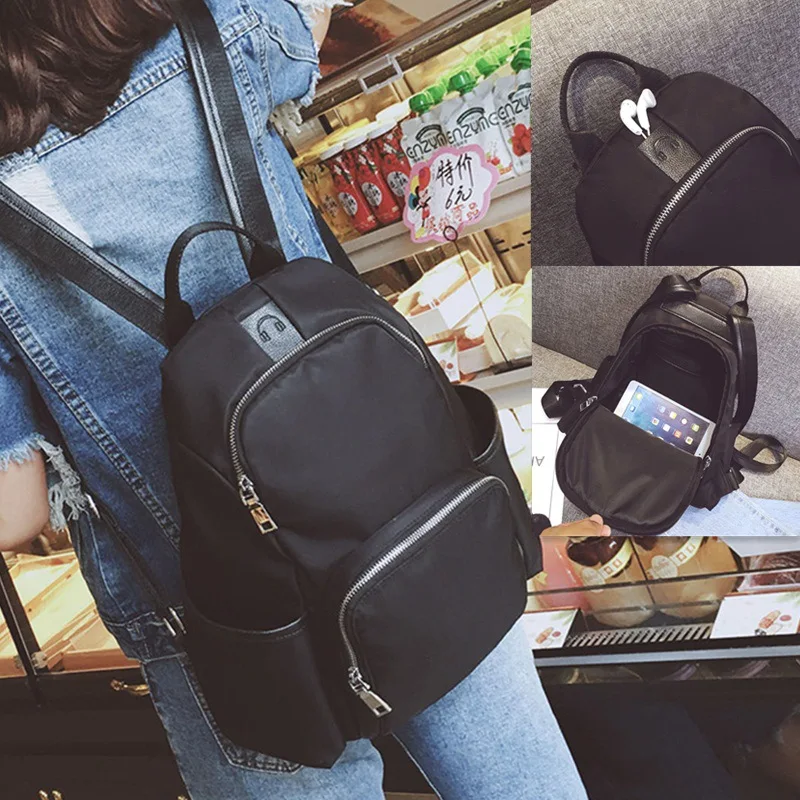 

Nylon women's shoulder bag women's bag Korean version of multifunctional backpack new academic style shoulder leisure travel bag