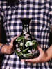 Jingdezhen Sharply Glaze Black Ceramic Vase Lotus Pattern For Modern Home Sitting Room Adornment 5