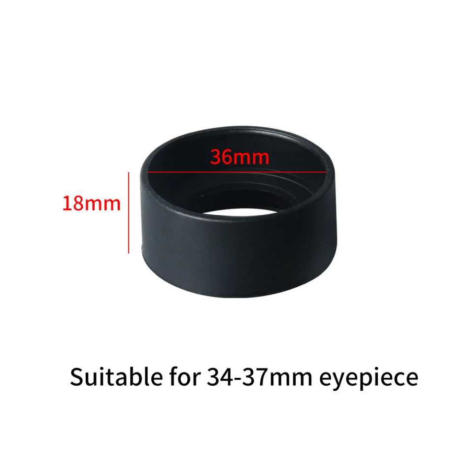 BIlinli Protezioni per oculare in Gomma Diametro 2 Pezzi 34 mm per telescopio Stereo microscopio