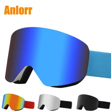 Anlorr магнитные лыжные очки двухслойные противотуманные лыжные очки для мужчин и женщин сноуборд лыжные очки снежные очки