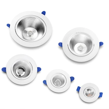 

Led Cob Downlight 5W 7W 12W 18W 24W Verzonken Ronde Led Plafondlamp Ac 220V 230V Led Spot Light Indoor Verlichting