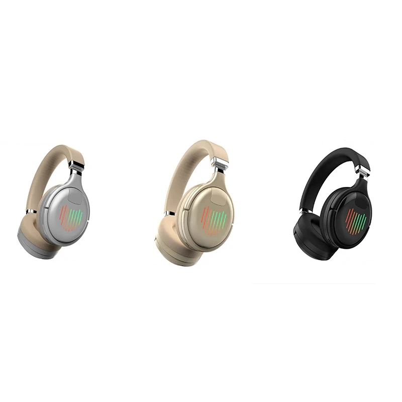 Wireless Bluetooth Headphones 3D Stereo Headset Foldable Earphone with Mic FM TF Card Support Noise Reduction Computer Headphone