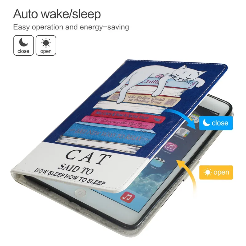 Wekays для samsung Tab E 9," T560 Мультяшные умные Кожаные чехлы Чехол для samsung Galaxy Tab E 9,6 T560 T561 SM-T560 чехлы