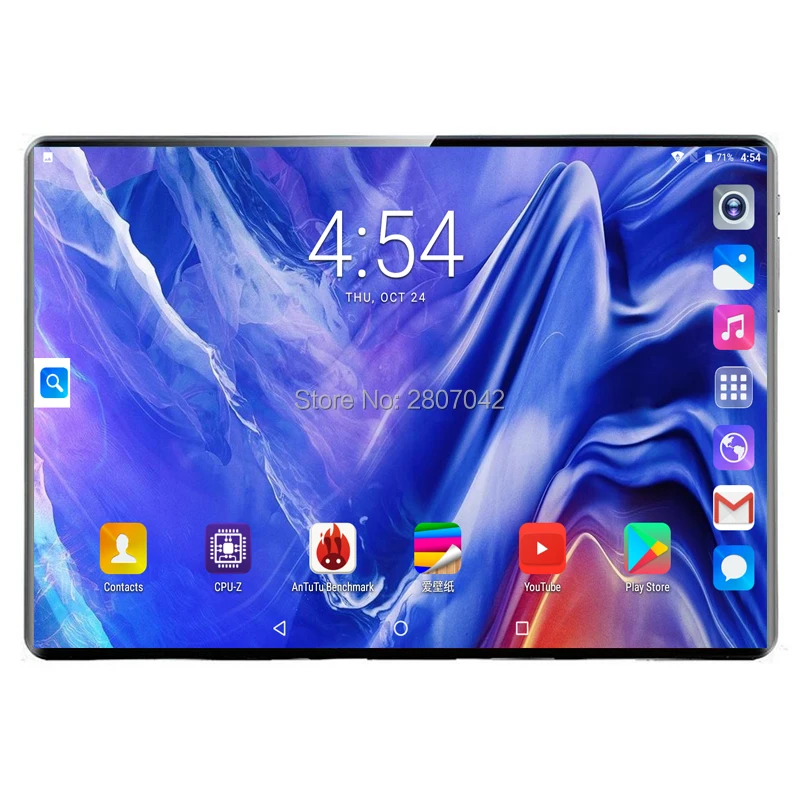 10 1 дюймовый планшет Google store ядер 8 ГБ ОЗУ 128 Гб ПЗУ 4G LTE Android 9 0 gps wifi 1920*1200 ips
